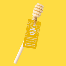 Cargar imagen en el visor de la galería, sacar la miel con cuchara de madera, palo de madera para miel líquida