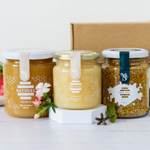 Cargar imagen en el visor de la galería, Regalos, Regalos saludables, Regalo miel, Regalos gourmet, pack de regalos saludables, polen fresco, polen naturel, polen natural, polen de abeja, Miel Naturel, Miel natural, Miel pura, miel a domicilio, regalo polen