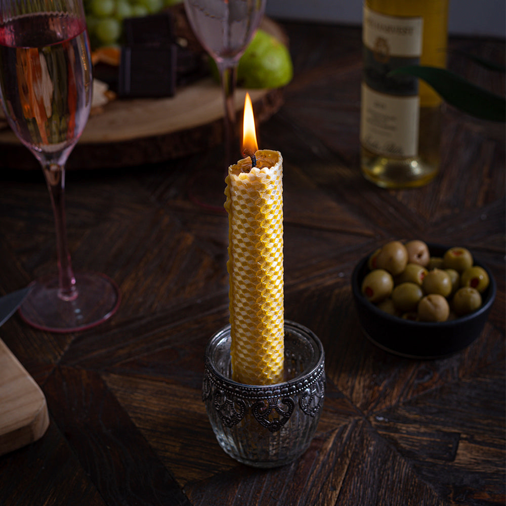 Velas de cera de abeja para el amor, velas de cera de abeja decoración