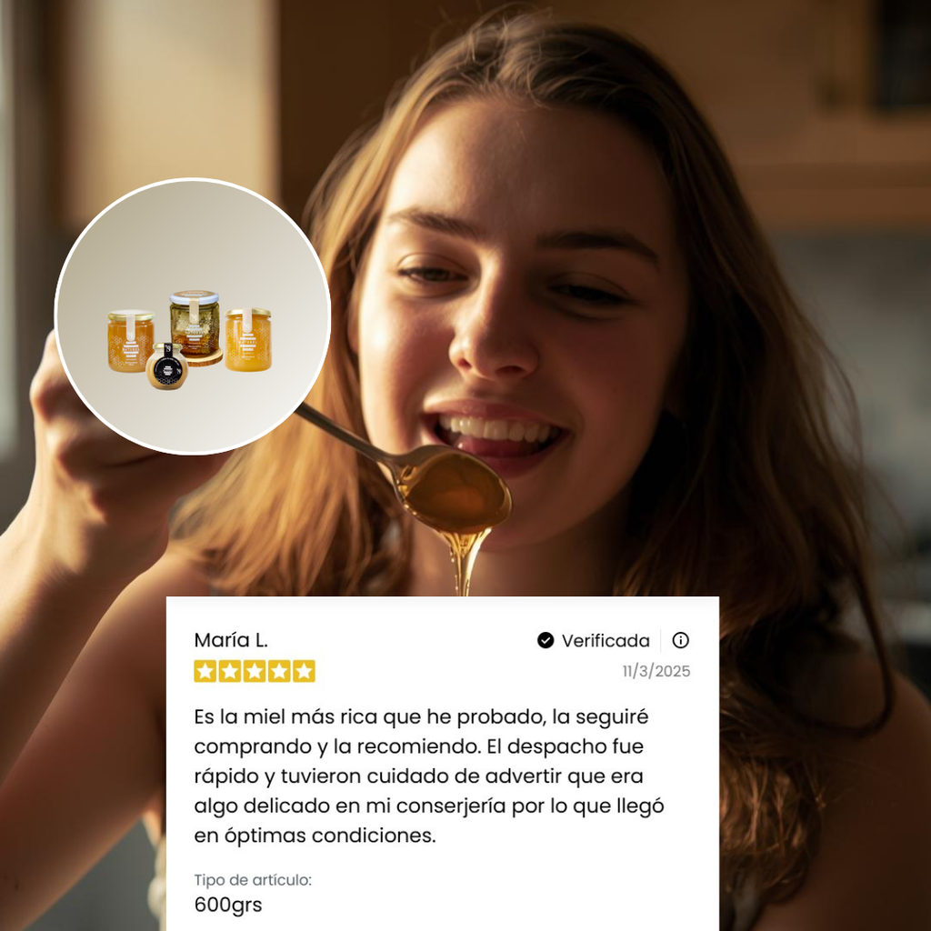 Pack Tesoros de la colmena | 4 Tipos de mieles | Incluye 2 regalos 🎁