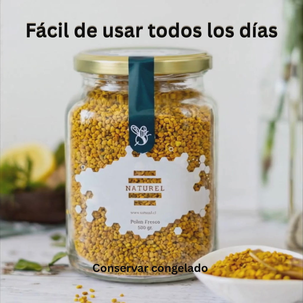 polen natural, polen de abeja, beneficios del polen, propiedades del polen, superalimentos naturales, polen fresco, polen orgánico, Qué es y para qué sirve el polen, Cuándo tomar polen, cómo se toma el polen para la próstata.