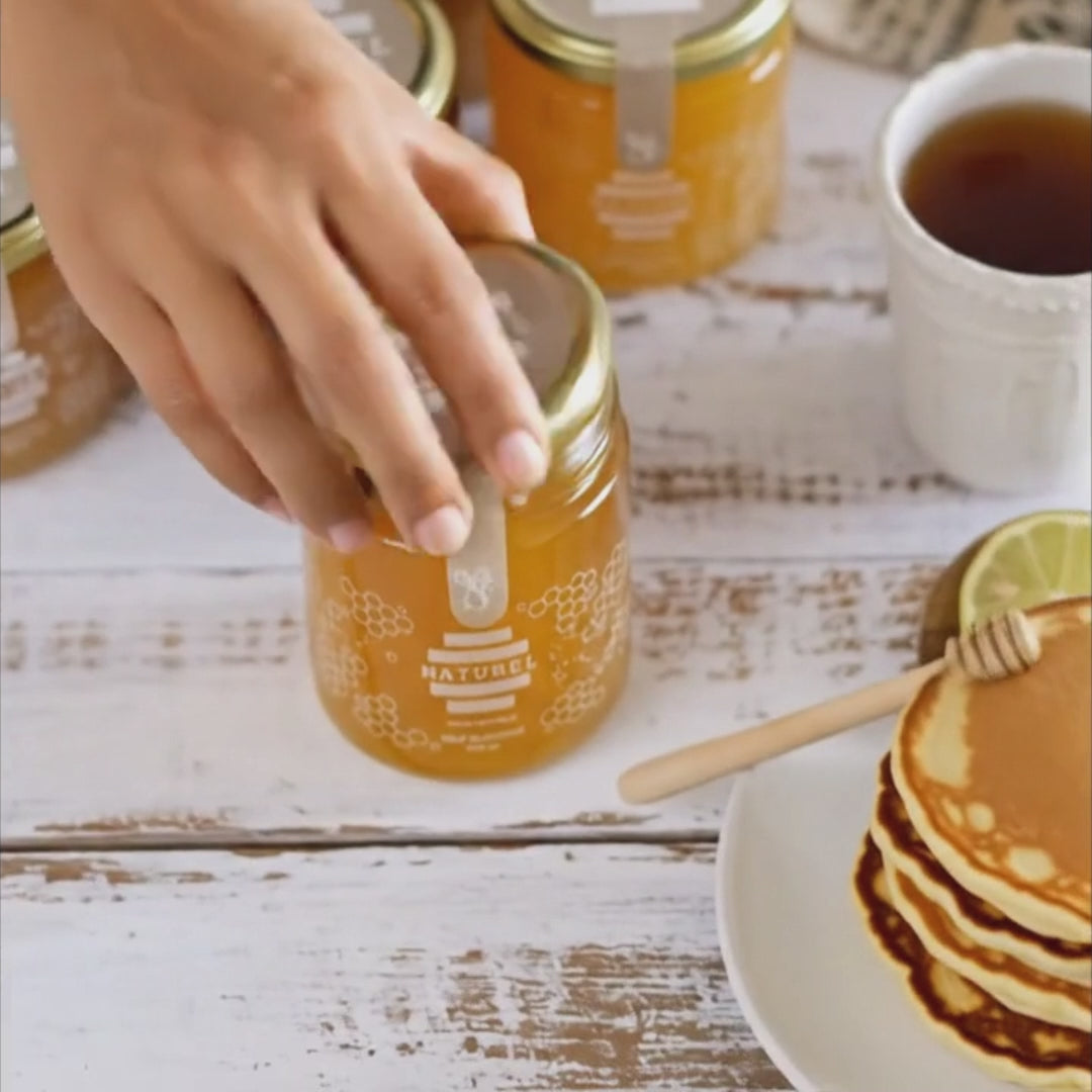 miel pura, miel cruda como comerla