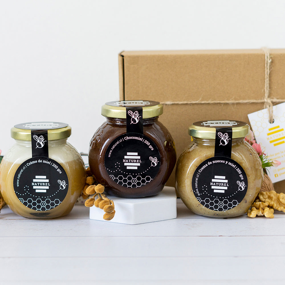 cajas regalo, cajas regalo navidad, cajas regalos naturales, regalos navideños, cajas navidad, kit navideño, kit navideño natural, kit natural, miel para regalo, dulces sin azúcar para regalo, Chocomiel, Chocomiel Naturel, Nutella Natural, dulces sin azúcar, regalos sin gluten, regalos sin lactosa, regalos sin leche, dulces saludables